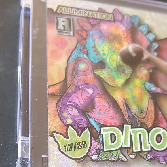 Drake Maye  2023 Wild Card Alumination Dino-Might #AD-DM Triceratops RC Patriots - Picture 5 of 7